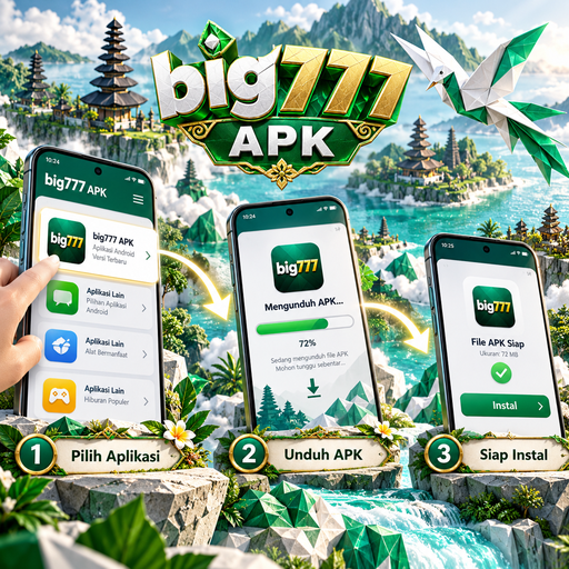 Ilustrasi panduan instalasi big777 di Android
